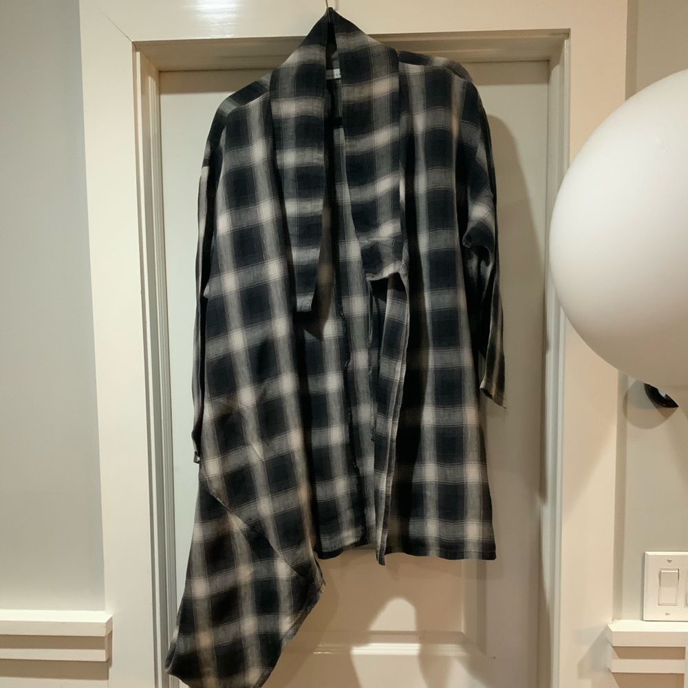 Bryn Walker linen asymmetrical duster